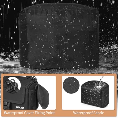 Camera Carrying Bag, Anti-Shock Camera Case Bag with Water-resistant Rain Cover Compatible for Canon EOS R50 M50 Powershot SX540 SX70, Nikon Coolpix L340 B700 P610, Panasonic LUMIX, Sony a6100 a6400 - color: Black, size: Small