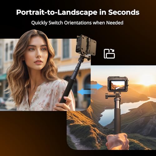 SmallRig Utility Frame Cage for Insta360 Ace Pro 2 / Ace Pro, Supports Horizontal and Vertical Shooting, Action Camera Mounting Frame with Mounting Claw and Cold Shoe for Video Light Microphone - 5000 - style: for Insta360 Ace Pro