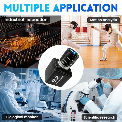 USB Camera 4K 12 Megapixels USB Webcam 1080P 120fps High Speed Golf Swing Cam with 3X Manual Optical Zoom Lens Close up PC Computer Plug and Play for Live Streaming Industrial Project Meeting