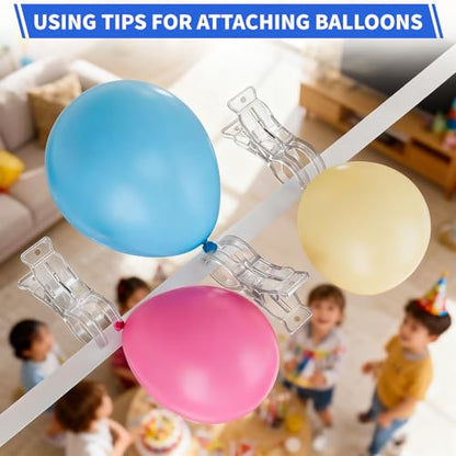 15 Pack Balloon Arch Clips, Large Clear Spring Clamps for Backdrop, 3.5'' Plastic Clips Supplies for Birthday Decoration Accessories Beach Towels Crafts Swimming Pool Photography Studios