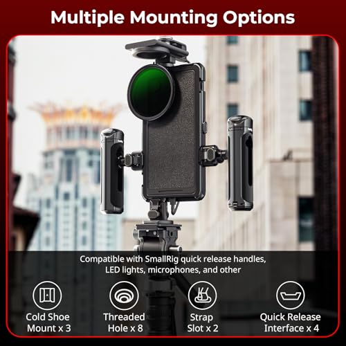 SmallRig S25 Ultra Cage Kit for Samsung Aluminum Cage with 67mm Magnetic Filter Adapter, Quick Release Design, Phone Video Rig for Vlogging and Live Streaming -5254