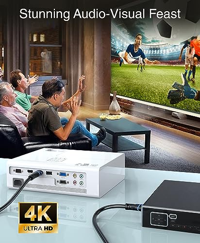 BlueRigger 4K HDMI Cable 25 FT (4K 60Hz 18Gbps HDMI Cord, HDR10, in-Wall CL3 Rated, High Speed, HDCP2.2, eARC) - Long HDMI Cable Compatible with Home Theatre, HDTV, Gaming Consoles, Streaming Devices - size: 25FT