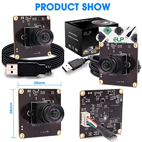 USB 260fps High Speed 110 Wide Angle No Distortion Lens Camera Module 2MP USB UVC Video Lightburn Industrial Camera Plug and Play for Laptop Raspberry Pi Jetson Nano - color: 110Degree Wide Angle Lens Camera Module