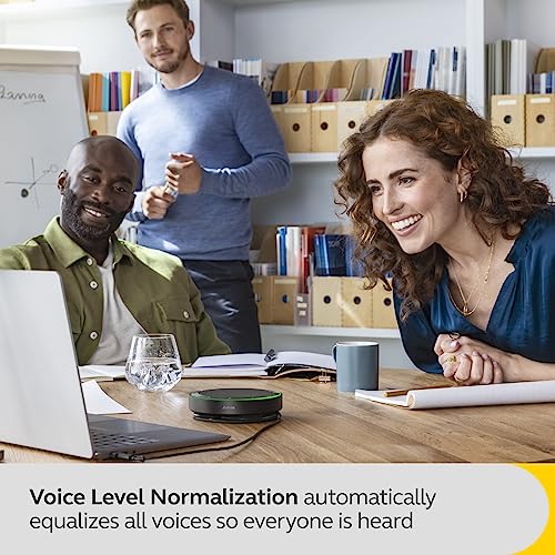 Jabra Speak2 75 (2025 Edition) Wireless Bluetooth Speakerphone - 4 Noise-Cancelling Mics, 65mm Speakers - New Linking Feature - USB-A Dongle - Certified for Microsoft Teams - Dark Grey - size: Bluetooth & USB-A Adapter, style: Teams Certified