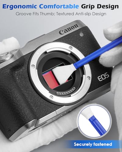 Zacro Camera Cleaning Kit 16mm APS-C Frame Sensor Cleaning Swab*8 + 20ml Sensor Cleaner for DSLR SLR Digital Camera CMOS Sensor Cleaning, Compatible with Nikon Sony Canon - size: 16mm