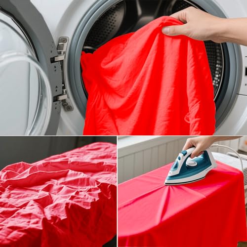 Red Photo Backdrop for Photoshoot Background Photography 8x10ft | Polyester, Seasonal Professional, Party Fashion Studio, Streaming Video Shooting - color: Red, size: 8X10 FT