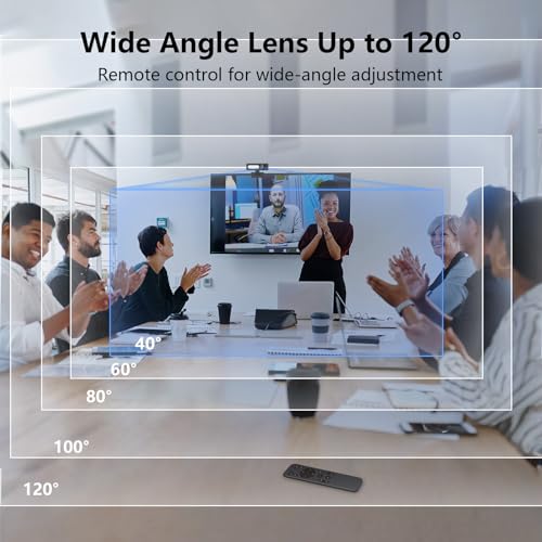2K Webcam for PC, Dual AI Noise-Cancelling Mics Autofocus, Auto Light Correction,120° FOV,Privacy Cover,Plug and Play Computer Camera for Microsoft Teams/Zoom/Skype,Black