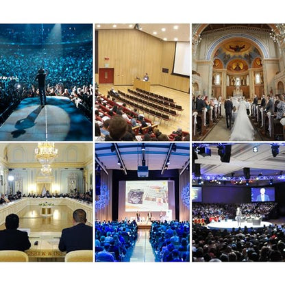 AI Auto Tracking PTZ Camera 3G-SDI/USB3.0/HDMI/LAN IP PoE Live Streaming 20X Optical and 8X Digital Zoom Camera 1080P 60FPS for Church Services Worship Education Events vMix OBS YouTube - color: pitch black
