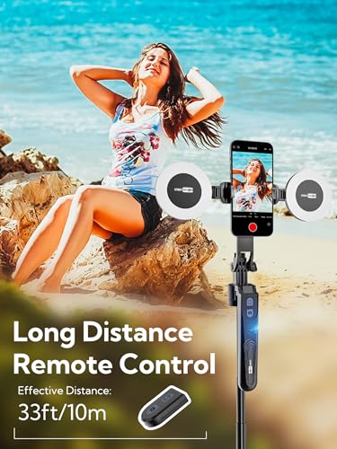 Smartphone Video Vlogging Kit Tiktok YouTube Podcast Equipment(V-Master)&Auto Face Tracking Tripod for Smartphones(UTK-02)