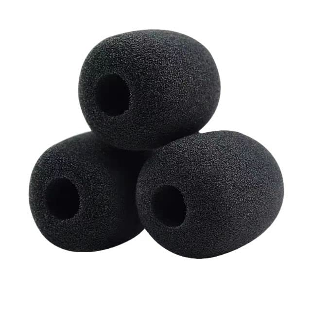 3 Pack Headset Microphone Pop Filter Cover Replacement for Razer BlackShark V2 / V2 Pro / V2 X / V2 SEGaming Headset Microphone Windscreen Mic Foam Cover