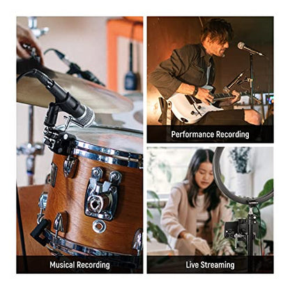 NEEWER Mini Articulated Ball Head with Crab Clip Mic Holder with 1/4" to 5/8" Thread, Compatible with SmallRig Camera Cage and Microphones, Support up to 3.3 lbs - style: MS013
