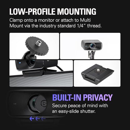 Elgato Facecam MK.2, Premium Full HD Webcam, HDR - style: Facecam