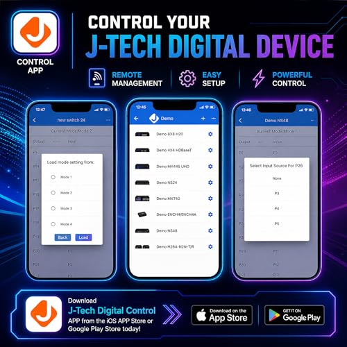 J-Tech Digital HDMI Encoder, 4K 60Hz Input 1080P 60Hz Output H.264 H.265 IPTV Network Video Encoder, Supports UDP, HTTP, RTSP, RTMP, RTMPS, SRT, HLS, FLV, ONVIF Protocols [JTECH-ENCH4] - size: 4K Input Encoder
