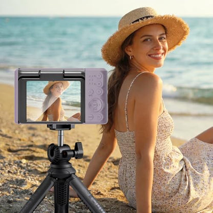 Case for Kodak PIXPRO C1 accessories,Soft Silicone Protective Case,Comes with 2 Screen Protectors and 1 Wrist Strap - Rose grey - color: Rose grey