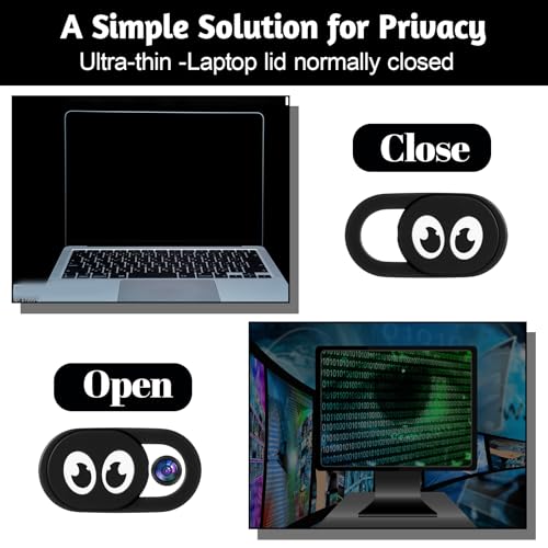 20 Pcs Webcam Cover Slide, Ultra Thin Laptop Camera Cover Universal Web CameraCover Webcam Cameras Blocker Slider for Laptop Computer Smartphone Tablet Privacy Security