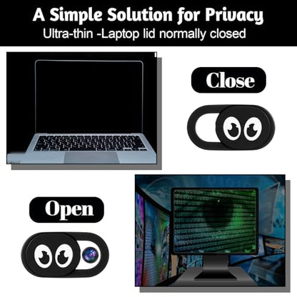 20 Pcs Webcam Cover Slide, Ultra Thin Laptop Camera Cover Universal Web CameraCover Webcam Cameras Blocker Slider for Laptop Computer Smartphone Tablet Privacy Security