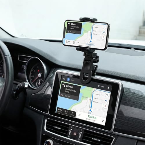 Styquenzer 2 Pcs Monitor Camera Mount Clip with 1/4 Screw Connector, Selfie Light Clip Universal Screen LCD Display Top Fill Light Flash Holder