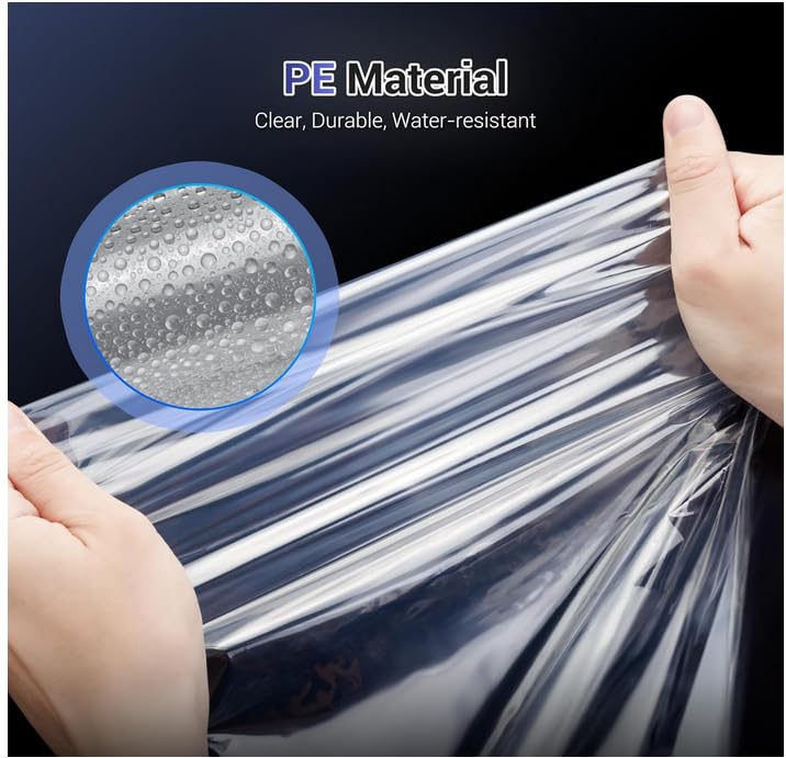 2 Pack Camera Rain Cover with Flash Clear Dust Proof Sleeve Protection for Canon EOS 4000D 1200D 90D 80D 77D 70D 5D 6D 7D Mark II R10 R7 R5 R6 Rp R Rebel T8i T7i T7 T6i SL3 SX70 SX60 HS - color: for Camera w Flash