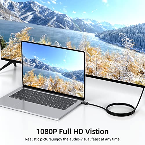 6ft HDMI to VGA Cable 5-Pack, 1080P HD Video, Compatible with Computer, Laptop, Monitor, Projector, HDTV - size: 6 Feet, style: 5Pack