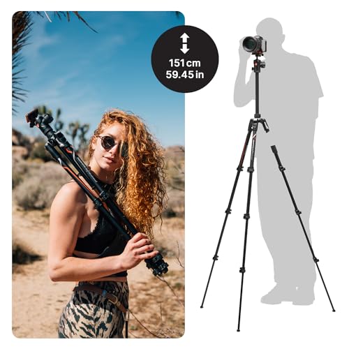Manfrotto Befree Advanced Camera Tripod Kit Compatible with Sony Alpha7 and Alpha9 Cameras, Tripod Travel Kit with Ball Head and Lever Closure, Aluminium Tripod for Camera Accessories, DSLR,Mirrorless - style: Befree Sony Alpha Alu