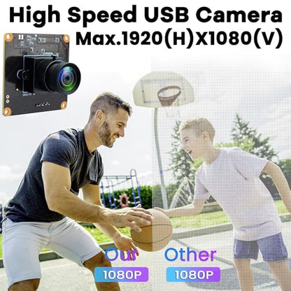 USB 260fps High Speed 110 Wide Angle No Distortion Lens Camera Module 2MP USB UVC Video Lightburn Industrial Camera Plug and Play for Laptop Raspberry Pi Jetson Nano - color: 110Degree Wide Angle Lens Camera Module