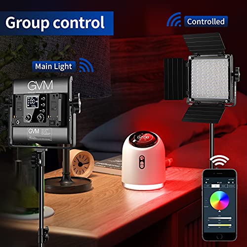 GVM RGB Video Lighting, Bi-Color Led Video Light Kit with APP Control, 2 Packs 850D Photography Lighting Kit CRI 97+ for Web Conference, YouTube, Gaming, Zoom, Aluminum Alloy Shell - size: 2 packs