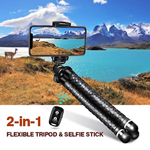 UBeesize 20'' Magnetic Selfie Stick Tripod for iPhone, MagSafe Tripod with 2-in-1 Phone Clamp & 1/4'' Screw Mount, Phone Tripod Stand with Remote - size: 20in