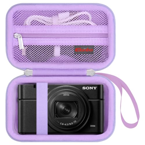 Case for Sony ZV-1F/ ZV-1/ ZV-1 II/Sony RX100 VII/ RX100 III Digital Camera | Sony ZV-1F/ ZV-1/ZV-1 II/ RX100 VII Digital Camera Carrying Case, Hard Travel Protective Bag, Pocket fits Accessories, Purple - color: Purple