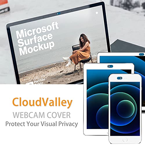 CloudValley Camera Cover Slide Ultra-Thin, Blue Webcam Cover for MacBook air, Laptop, iMac, Desktop, PC, MacBook Pro, iPad, iPhone 8/7/6, Privacy Web Camera Protection [2 Packs] - color: Blue-2 Pcs