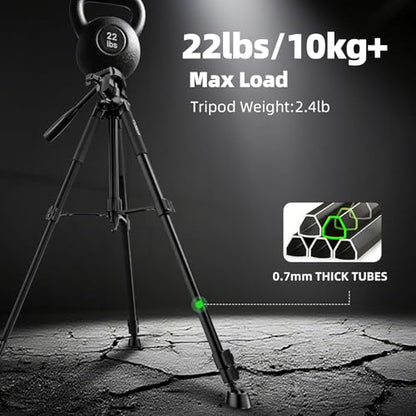 Huepar Tripod 50-inch Extendable Height Tripod Use with Laser Level, Point Lasers, Lazer Distance Measures, 1/4" and 5/8" Thread Mount for for Varieties Tools, Outdoor and Indoor T13A - size: 50-Inch