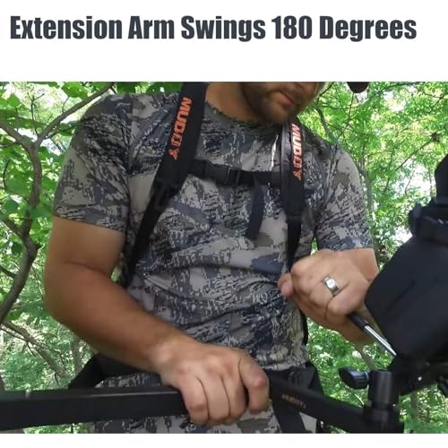 MUDDY MCA100 Basic Trail Arm, 360 Degree Head and 180 Degree Arm | 360 Degree Adjustable Forearm and Head, 180 Degree Extension, Quick-Release Mount, Includes Ratchet Strap, 4 Lb Weight Rating - style: Basic Camera Arm