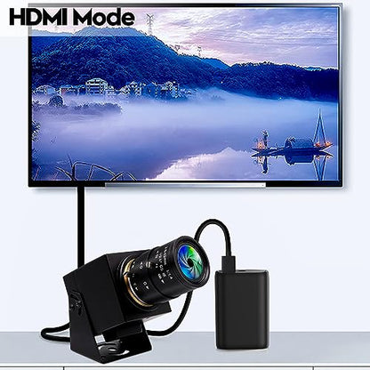 1080P HDMI Camera 4K USB Webcam for Live Streaming 30FPS 4X Optical Zoom Lens USB HDMI Simultaneous Output Video Camera Close-up PC Camers Plug and Play for Linux Raspberry Pi Jetson Nano - size: 2.8-12mm 4X Zoom Lens