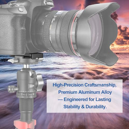 CAVIX PU-70 Extended Quick Release Plate – Lightweight Aluminum Alloy, Arca-Swiss Compatible with Non-Slip Pad for DSLR/Mirrorless Cameras – Fits Tripods, Gimbals, Ball Heads (1/4″-20 Screw) - size: 70mm