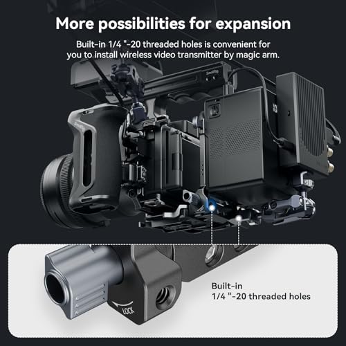 SmallRig Foldable V Mount Battery Plate, Tool-Free, All-in One Mounting Solution for Mirrorless/DSLR Cameras, with Modular Plate for Arca, Compact Camera Video Rig, for NEEWER V Mount Battery PS099E - style: Basic