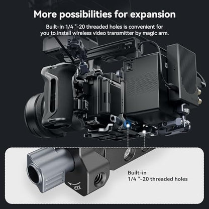 SmallRig Foldable V Mount Battery Plate, Tool-Free, All-in One Mounting Solution for Mirrorless/DSLR Cameras, with Modular Plate for Arca, Compact Camera Video Rig, for NEEWER V Mount Battery PS099E - style: Basic