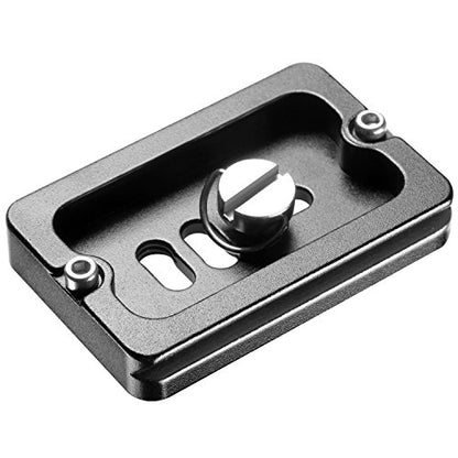 Neewer 2 Pieces Metal PU-60 60 Millimeter Universal Quick Shoe Plate with 1/4 inch Screw, for Camera Tripod Ball Head(Black) - style: NW-QB60