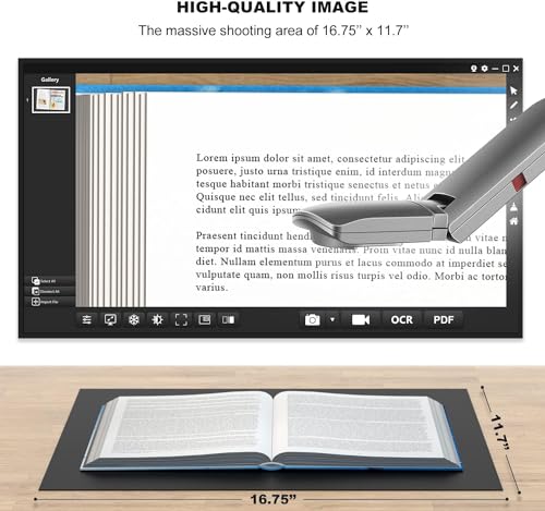 JOYUSING WiFi/USB/VGA/HDMI Four Mode 8MP Wireless Document Camera with 7200mAh Battery for Teachers, Mac, Windows, Compatible, Online Teaching, Distance Learning and Web Conferencing