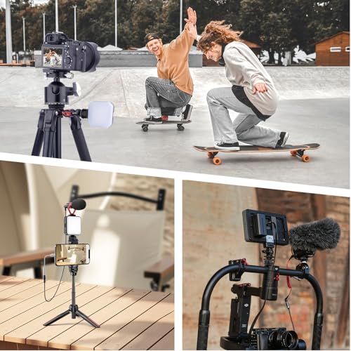 Cold Shoe Mount Adapter with 1/4"-20 Thread, Universal Aluminum Camera Accessory for Microphone, LED Light, Monitor – 30×13.5mm, 19.5g, Anti-Slip Design (62029)