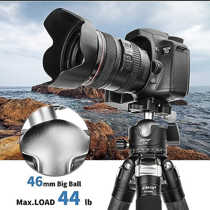 CAVIX Tripod Ball Head with 1/4" Arca Swiss Quick Release Plate Aluminium Tripod Ball Head Mount Large Ball - color: HB46A