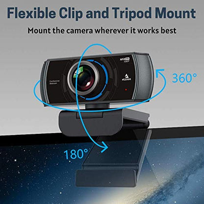 NexiGo N980P 1080P 60FPS Webcam with Microphone, HD USB Computer Camera, Built-in Dual Noise Reduction Mics, 120 Degrees Wide-Angle for Zoom/Skype/FaceTime/Teams, PC Mac Desktop (Renewed) - style: 1080p Webcam 60FPS