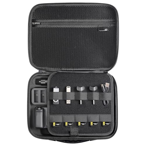 STARTRC VCR Carry Case for Insta360 ACE Pro/Ace Pro 2 Xplorer Grip Pro Flash Print Bundle Accessories Hard Storage Travel Bag extension Cage for Insta 360 Mini 2-in-1 Tripod/114cm Selfie Stick