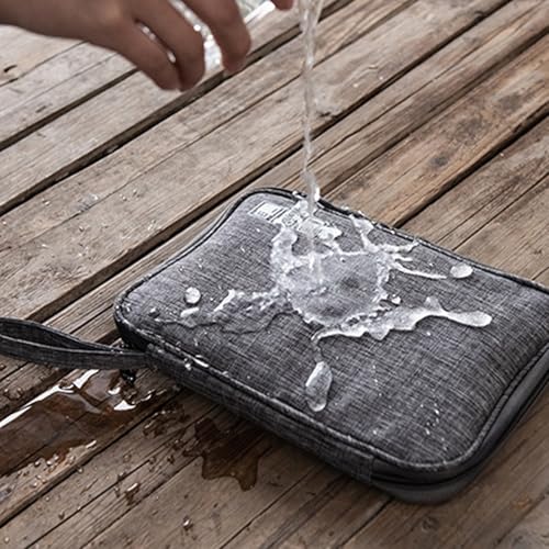 Organizer Case Small Electronic Devices USB Charger Accessories Mouse Phone Cable SD Power Bank Earphone - color: Medium-Deep Blue