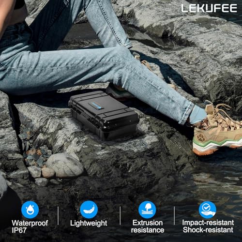 Lekufee Travel Waterproof Hard Case Compatible with Insta360 Ace Pro 2/Insta360 Ace Pro/Insta360 Ace Action Camera and Accessories(Case Only)