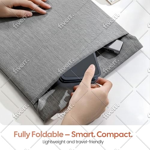 Phone Stand for Desk, Adjustable Aluminium Cell Phone Stand Holder, Foldable Phone Holder for iPhone & Android, Anti-Slip Phone Stand for Video Calls & Recording