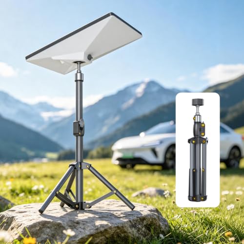 for Starlink Mini Tripod Mount, Adjustable Height Stand Tripod Mounting kit Adapter Compatible with Starlink Mini Accessories for Outdoor Camping, Travel, Rv