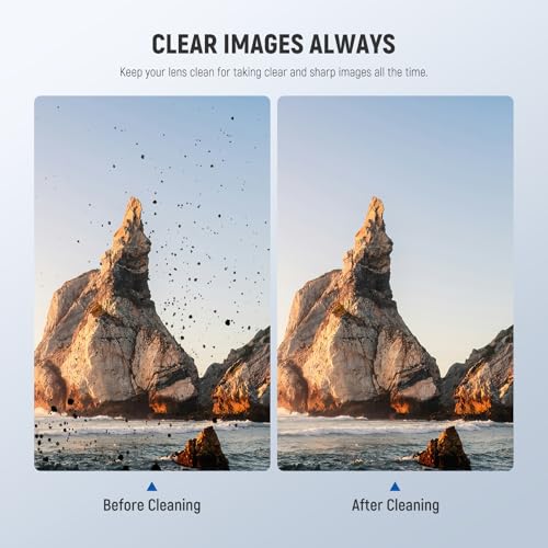 NEEWER 16 in 1 Camera Lens Cleaning Kit, Brush + Air Blower + Cleaning Swab for 24mm Full Frame Sensor + 1x Cleaner Spray + 2X Cloth + 10x Wet Lenses Wipe, HM-44