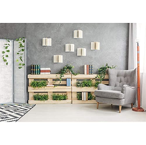 YongFoto 7x5ft Living Room Backdrop Office Background Green Plants Sofa Zoom Meeting Background Video Conferencing Backdrop Modern Office Decor Banner