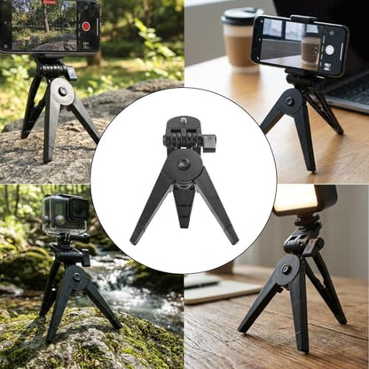1pcs Portable Foldable Tripod Bracket Mobile Phone Holder Universal Desktop Cellphones Stand Anti Slip Desk,15.5 * 5 * 1.5cm