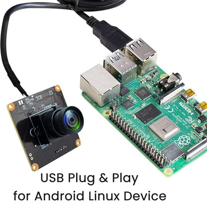 USB 260fps High Speed 110 Wide Angle No Distortion Lens Camera Module 2MP USB UVC Video Lightburn Industrial Camera Plug and Play for Laptop Raspberry Pi Jetson Nano - color: 110Degree Wide Angle Lens Camera Module