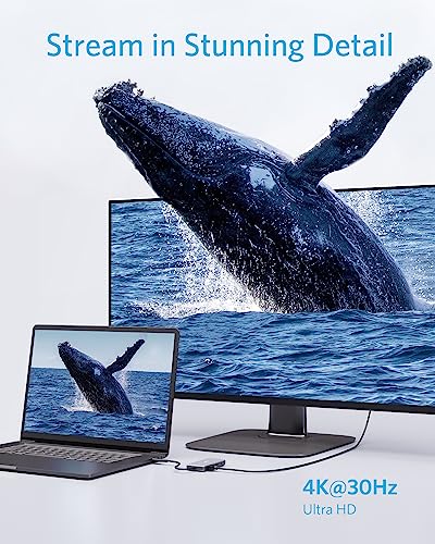 Anker USB C Hub, 7in1 Multi-Port USBC Hub with 4K HDMI, 85W PD, USB-C and 2 USB-A 5Gbps Data Ports, microSD and SD Card Reader, for MacBook Air, MacBook Pro, XPS, and More (Charger not Included) - style: 7 in 1 【1 HDMI】